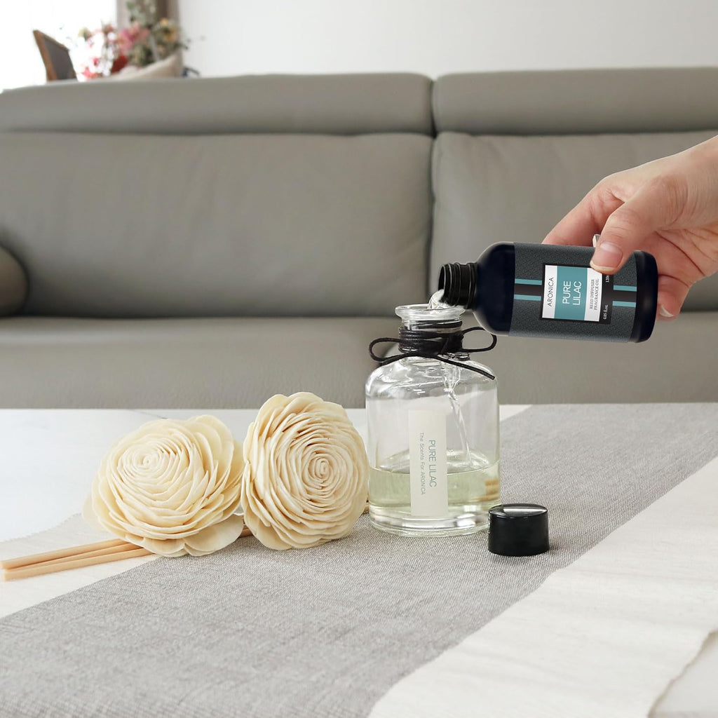 Twin Sola Diffuser 160Ml_Eucalyptus and Bergamot Scent Sticks, Premium Organic Essential Oil Reed Diffuser, Housewarming Wedding Registry Essentials Bedroom Gifts