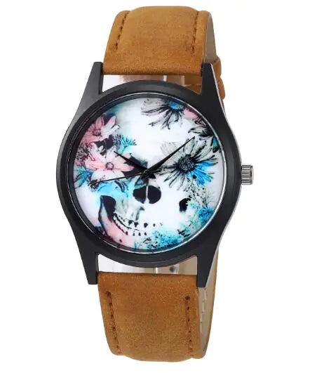 100pcs Women’s Fashion Wristwatch with Flower Face