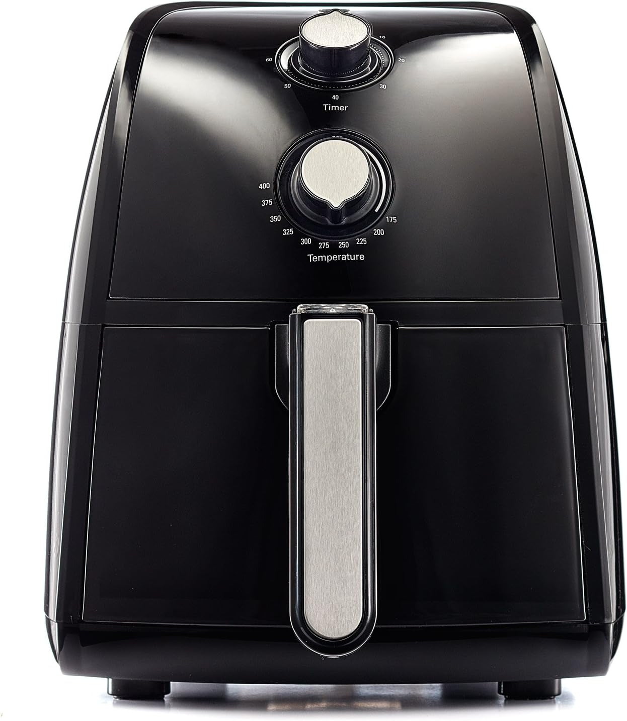 Electric Hot Air Fryer, Healthy No-Oil Deep Frying, Cooking, Baking and Roasting, Easy Clean Up, Removable Dishwasher Safe Basket, 2.6 QT, Black