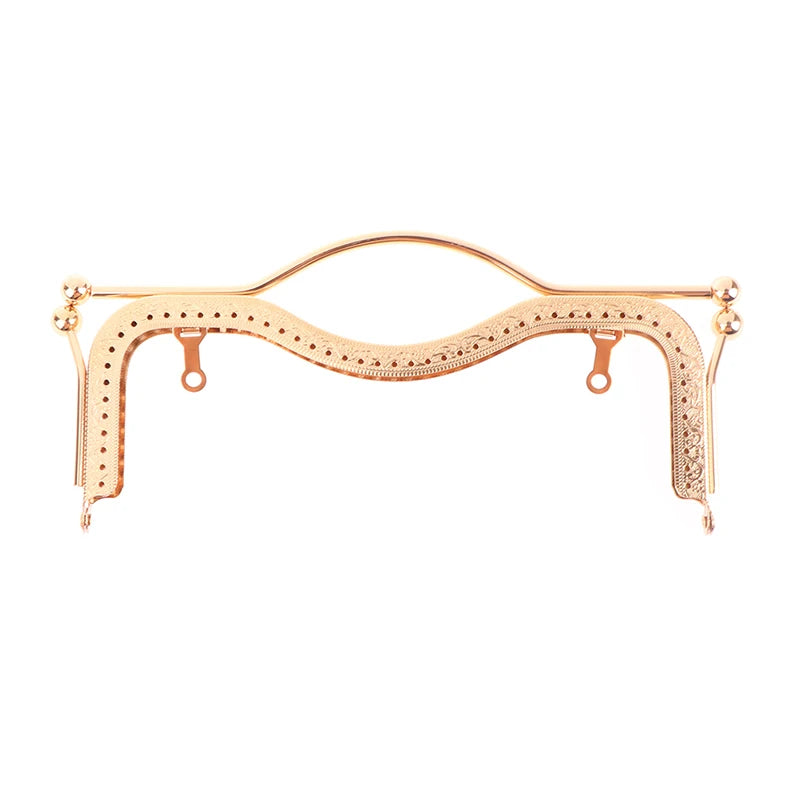 1Pc Fashion Women Bags Handle Metal DIY Coin Purse Bag Handle Handbag Clasp Lock Arch Frame Bags Accessories
