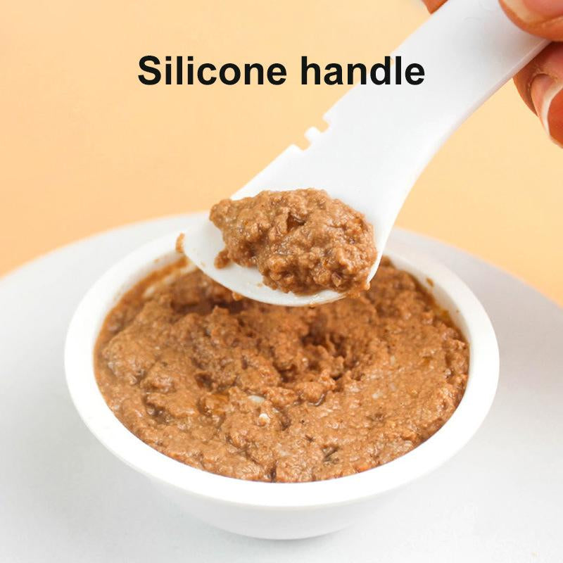 Pet Canned Spoon Jar Opener Puppy Feedingmixing Wet Dry Cat Dog Accessories Feedershovel Tableware Multifunction Pet Cannedspoon Jar Opener Puppy