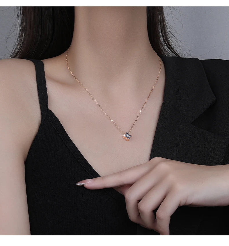 Dainty Birthstone Clover Necklace - S925 Silver
