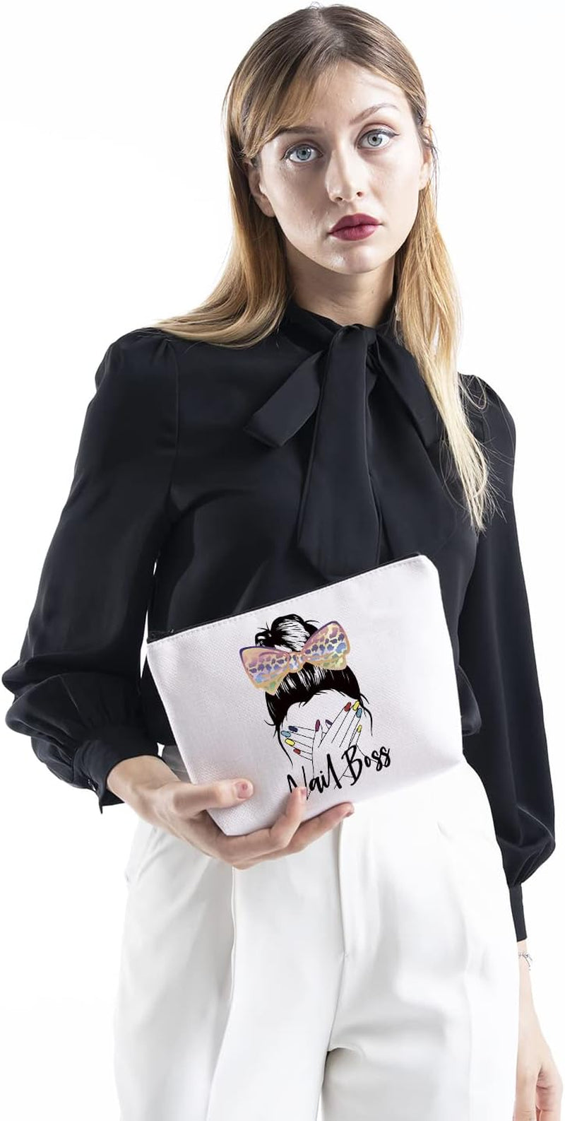 Nail Technician Gift Zipper Pouch Makeup Bag