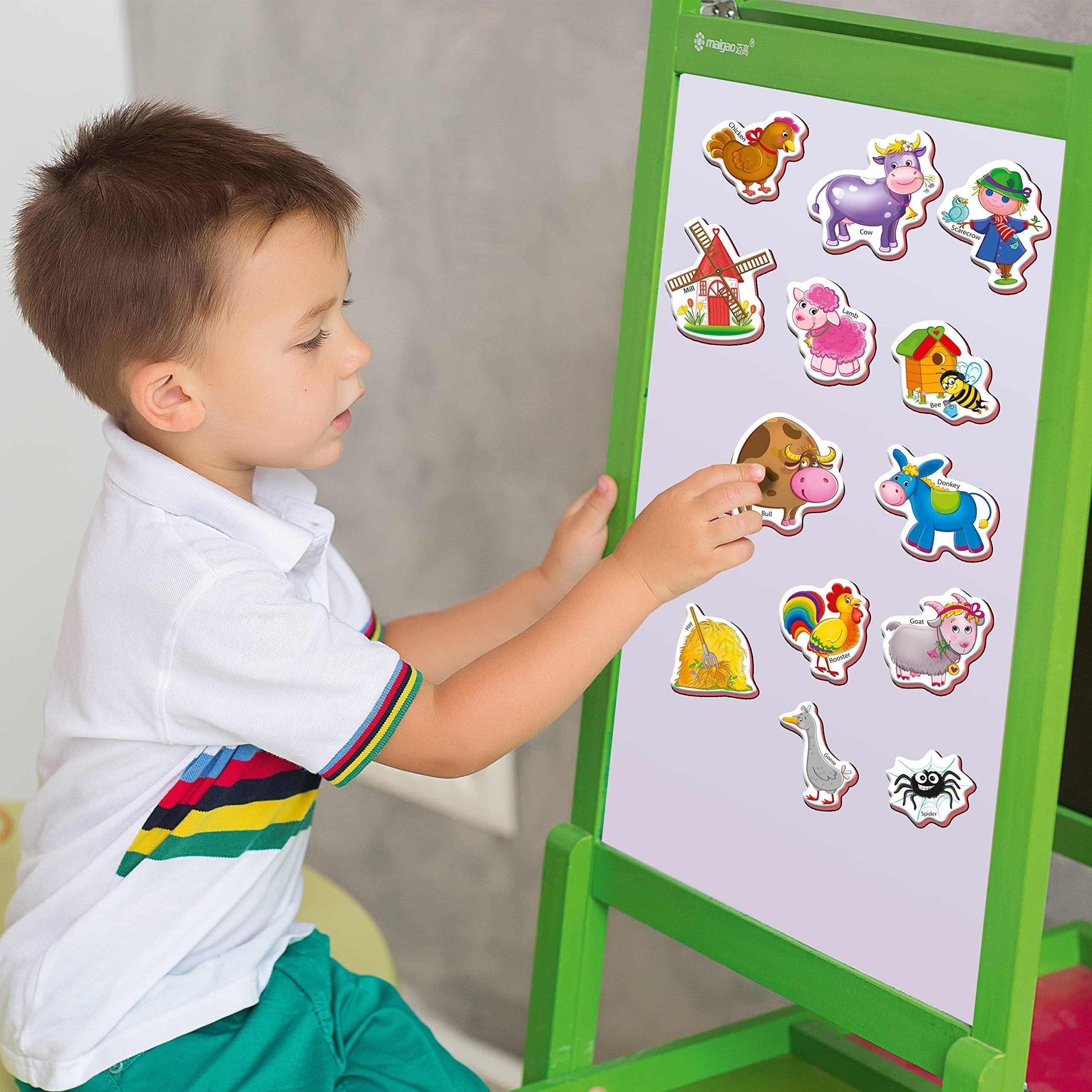 27 Foam Fridge Magnets for Toddlers 3 Years Farm Animals Magnets for Kids
