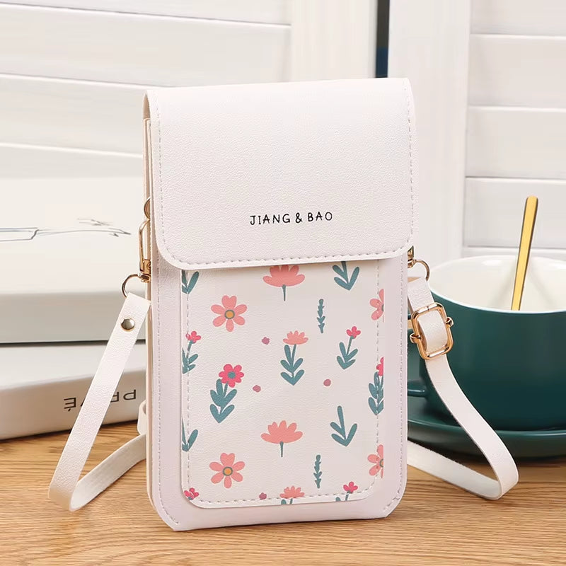 Women Bags Soft Leather Wallets Touch Screen Cell Phone Purse Crossbody Shoulder Strap Handbag for Female Cheap Women'S Bags