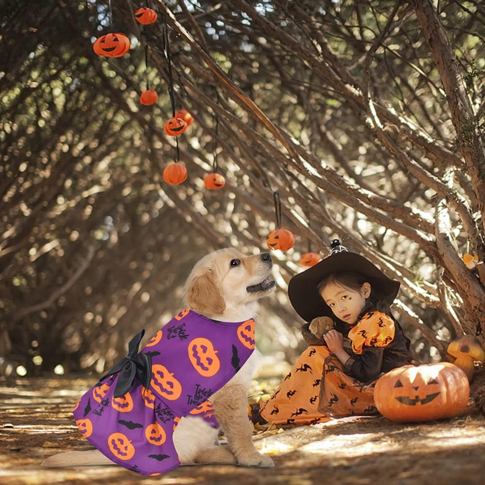 3 Pack Halloween Dog Dress,Halloween Costume for Dogs Female Male,Dog Halloween Costume Xs,Halloween Christmas Cosplay Apperal for Small Dogs Cats.(Small)