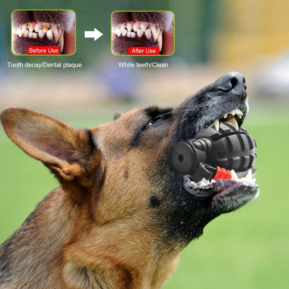 Dog Chew Toys for Aggressive Chewers,Food Grade Non-Toxic Dental Pet Toy,Tough Durable Indestructible Dog Toys for Small Medium Large Dogs.Black