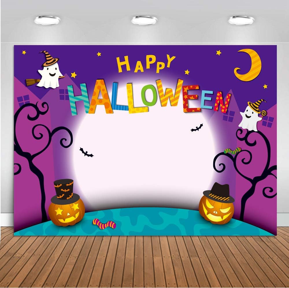 8X6Ft Halloween Party Backdrops Halloween Photo Background Halloween Decorations Vinyl Background Photography Studio Props 118