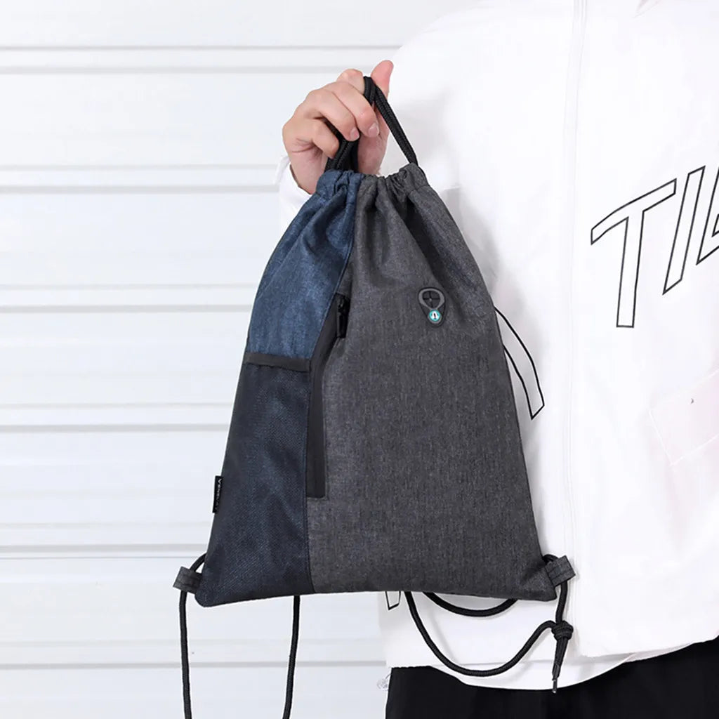Fashion Oxford Drawstring Backpack Bags Unisex Casual String Travel Beach Bags Knapsack for Women Men School Bags Mochila