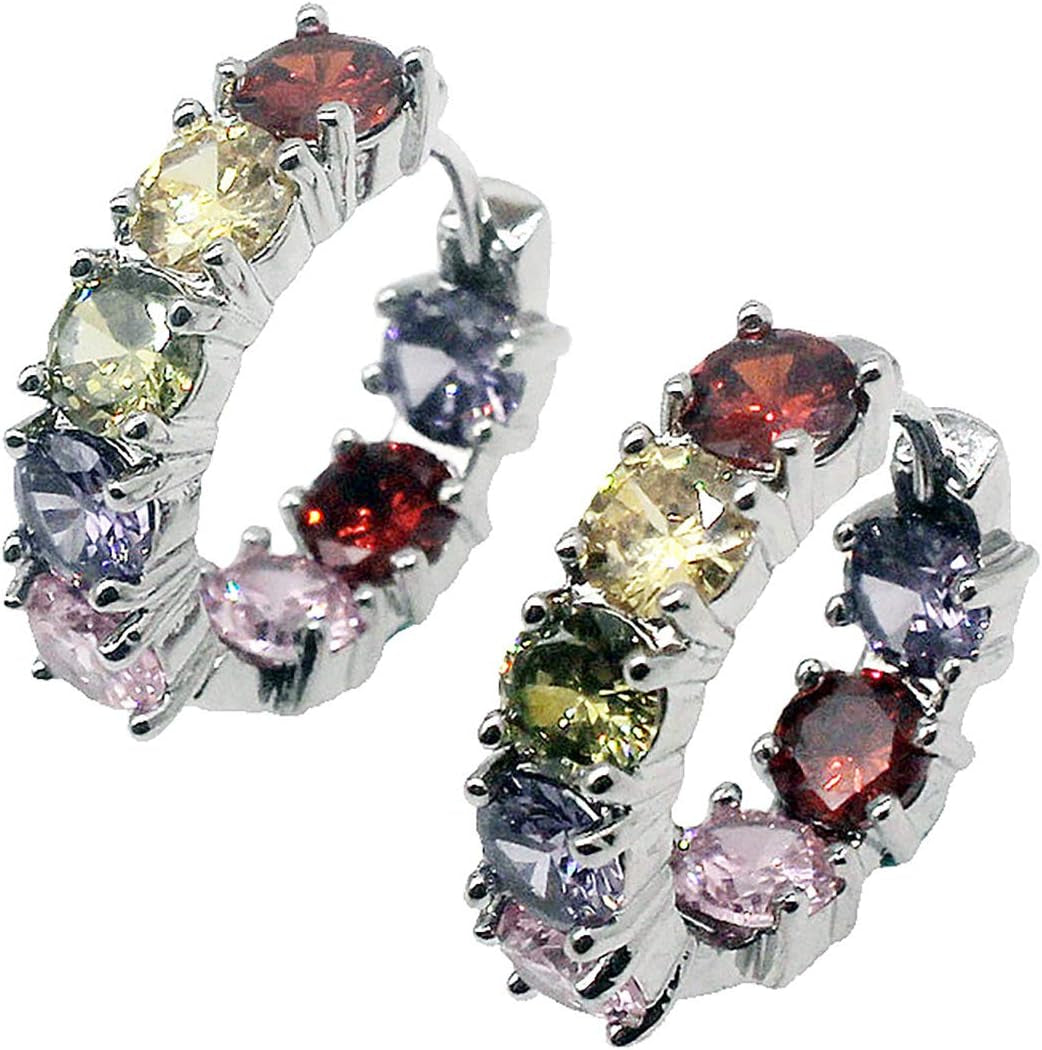 Women Silver Earrings Rose Gold Earring Garnet Peridot Amethyst Morganite Ideal Gift Choice