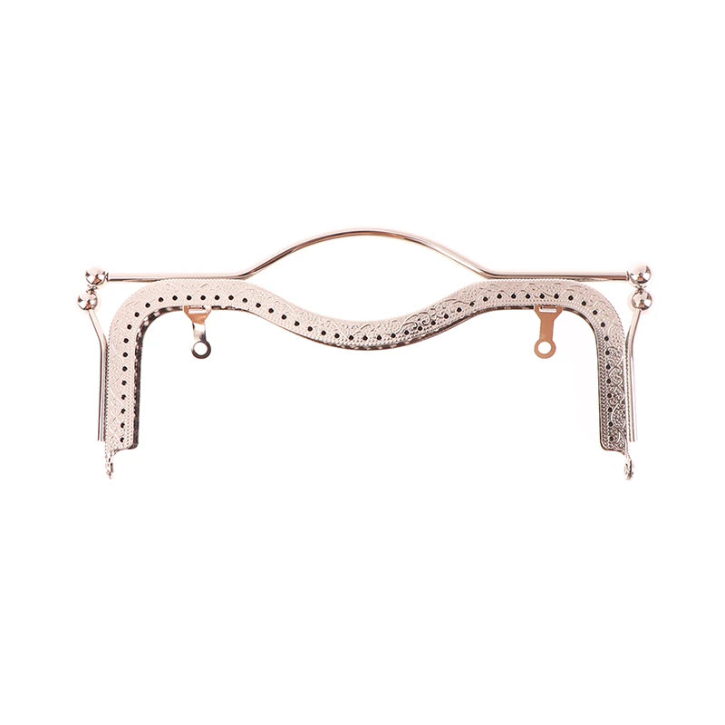 1Pc Fashion Women Bags Handle Metal DIY Coin Purse Bag Handle Handbag Clasp Lock Arch Frame Bags Accessories