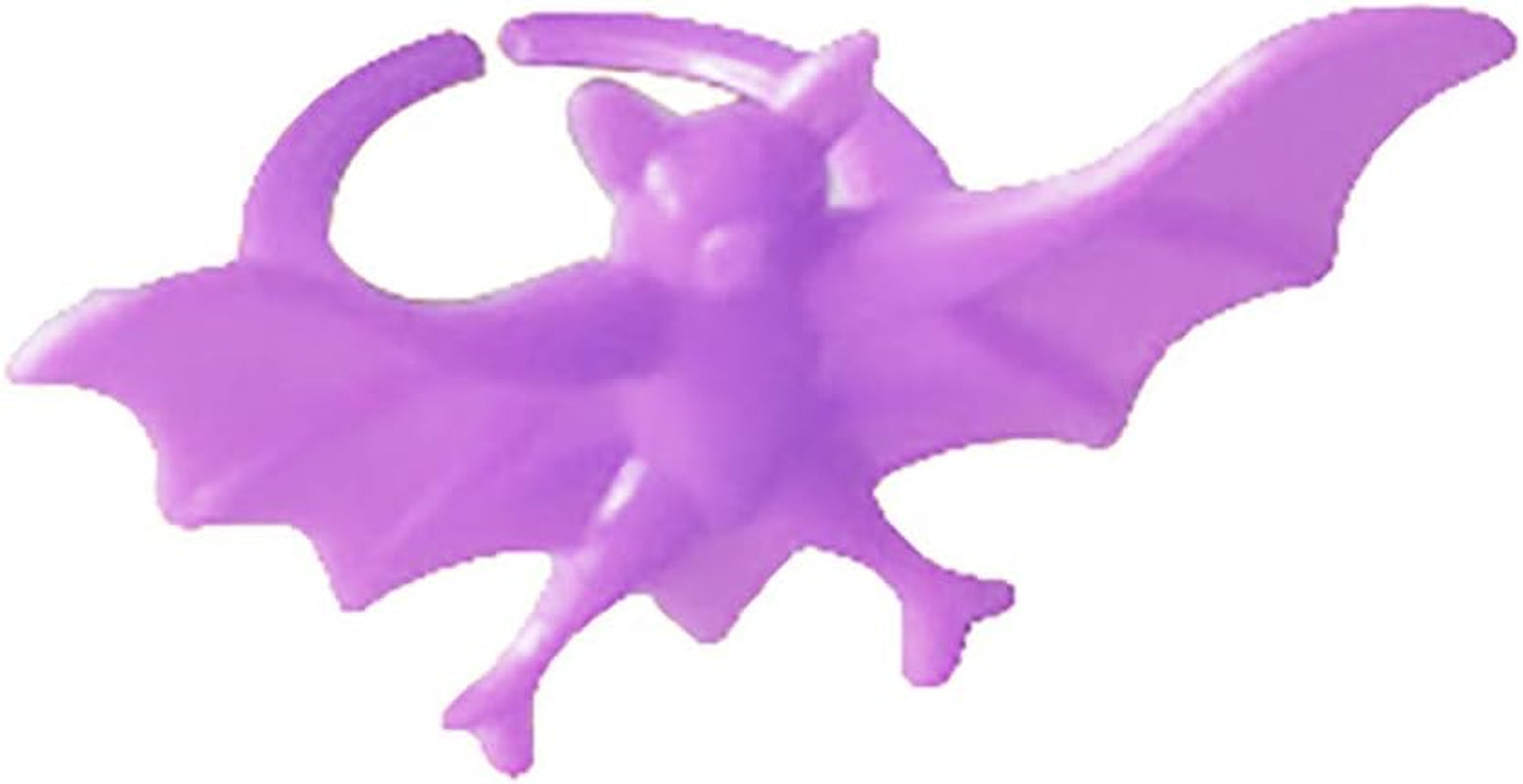 Halloween Accessories,Plastic Spider/Bat Women Finger Ring Halloween Christmas Birthday Party Cosplay Masquerade Drama Performance Carnival Decor Light Purple 5Pcs