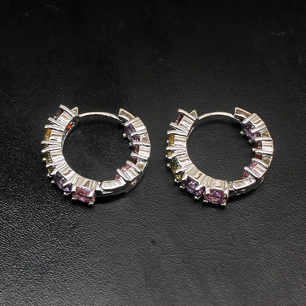 Women Silver Earrings Rose Gold Earring Garnet Peridot Amethyst Morganite Ideal Gift Choice