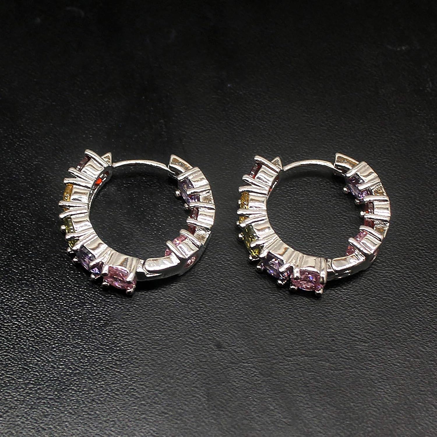 Women Silver Earrings Rose Gold Earring Garnet Peridot Amethyst Morganite Ideal Gift Choice