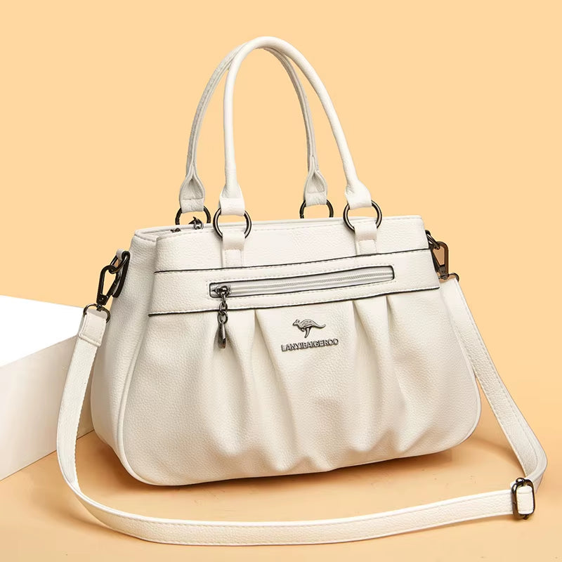 Luxury Handbags Women Bags Designer 3 Layers Leather Hand Bags Big Capacity Tote Bag for Women Vintage Top-Handle Shoulder Bags