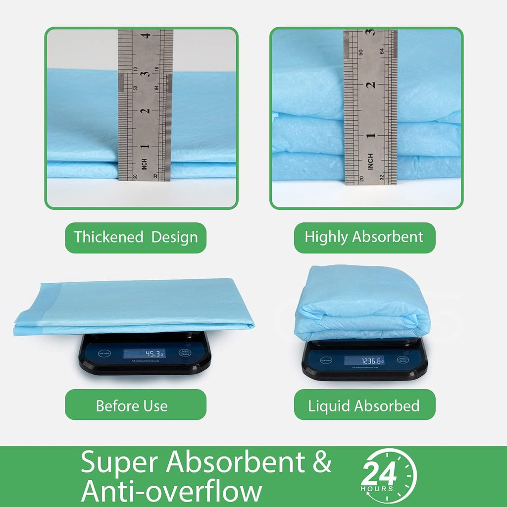 Pet Training and Puppy Pads 24"X24" (75 Count), Super Absorbent Pee Pads for Dogs, Leak-Proof Dog Potty Training Pads for Puppies, Cats, Rabbits, Disposable Pet Pads for Housetraining