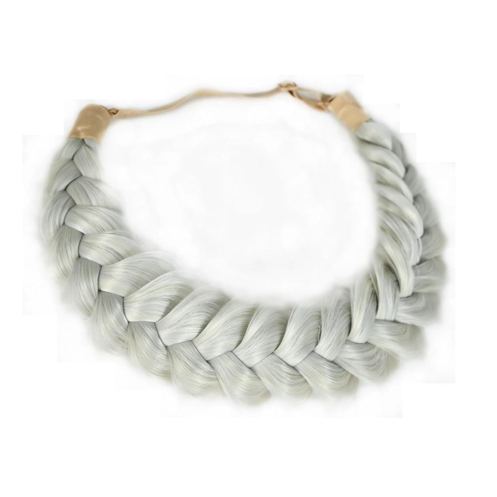 Synthetic Hair Braided Headband Classic Wide Strands Wedding Disorderly Fluffy Braids Wig Band Women Beauty Accessory