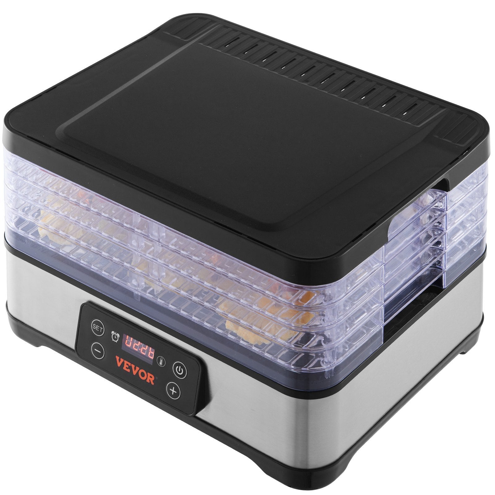 Food Dehydrator Machine, 5-Tray Fruit Dehydrator, 300W Electric Food Dryer Digital Adjustable Timer & Temperature For Jerky, Herb, Meat, Beef, Fruit, Dog Treats And Vegetables, ETL Listed