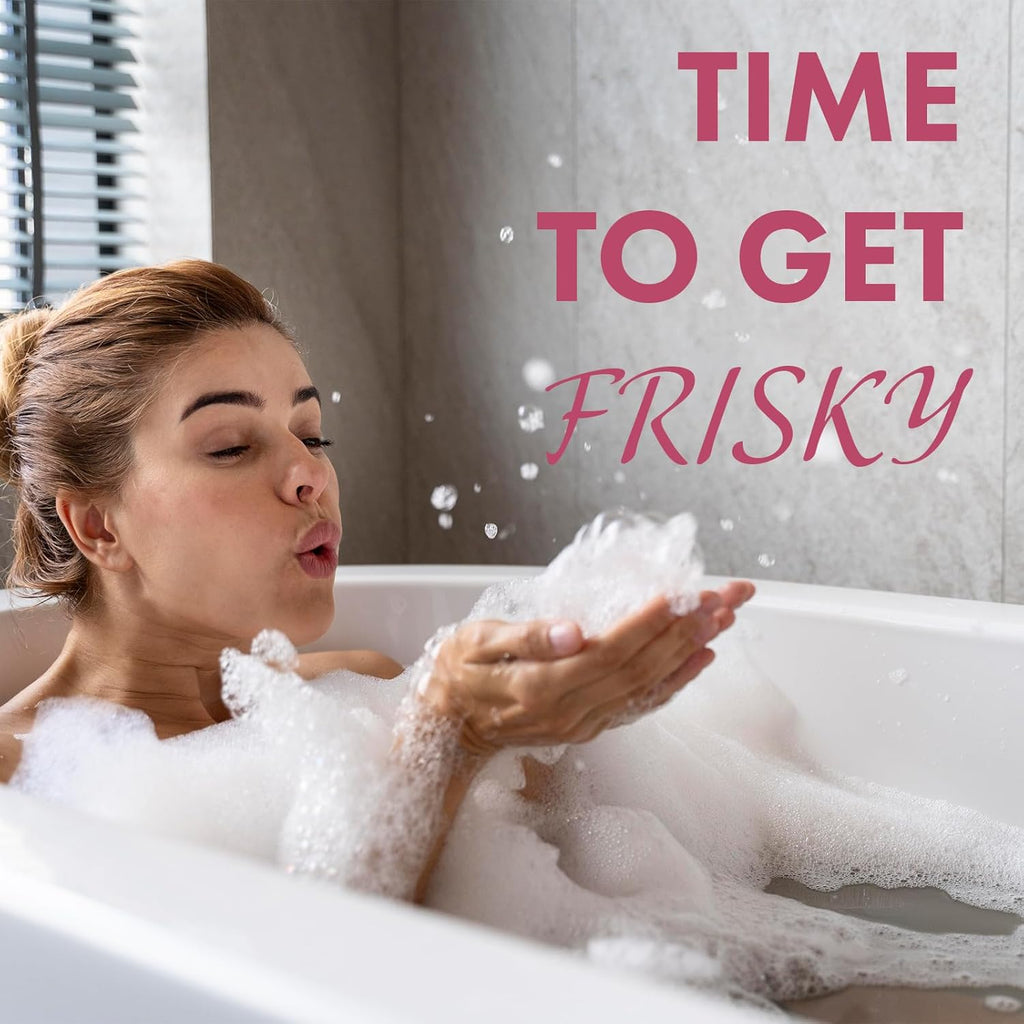 Frisky Frosted Cake Shaving Cream for Women, 32 OZ - Rash-Free, Conditioner & Moisturizing with Shea Butter & Jojoba Seed Oil, Vanilla Scent Shave Cream, Sensitive Skin, Bikini, Armpit Body & Face