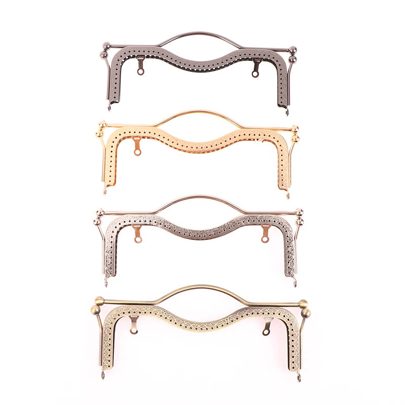 1Pc Fashion Women Bags Handle Metal DIY Coin Purse Bag Handle Handbag Clasp Lock Arch Frame Bags Accessories