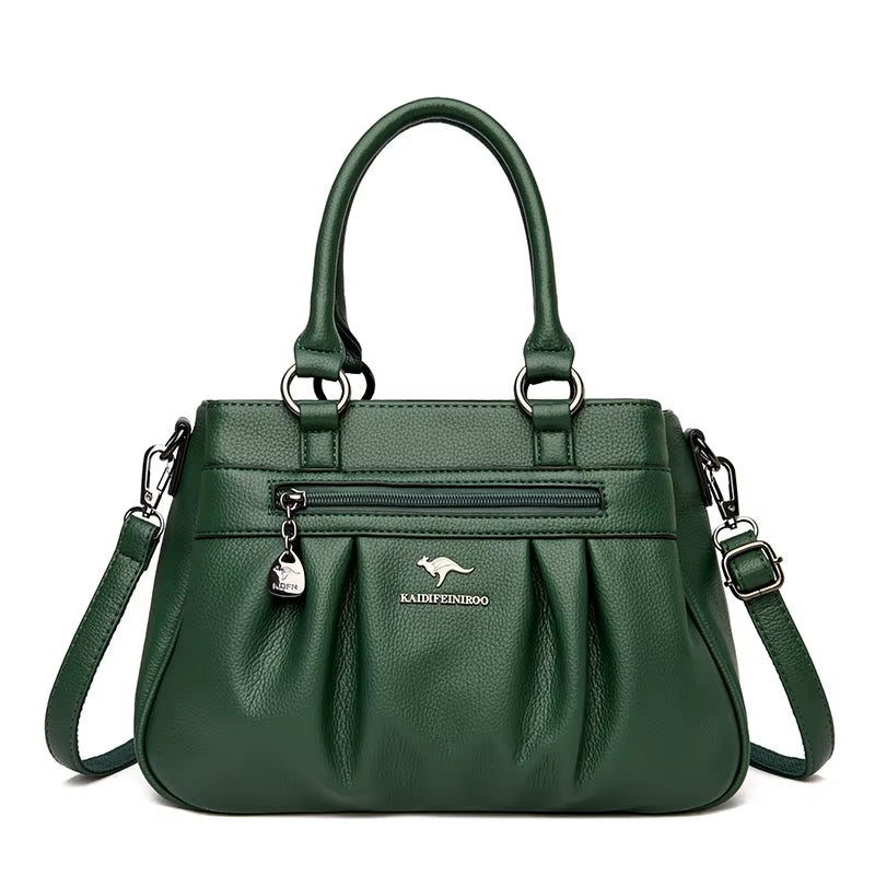 Luxury Handbags Women Bags Designer 3 Layers Leather Hand Bags Big Capacity Tote Bag for Women Vintage Top-Handle Shoulder Bags