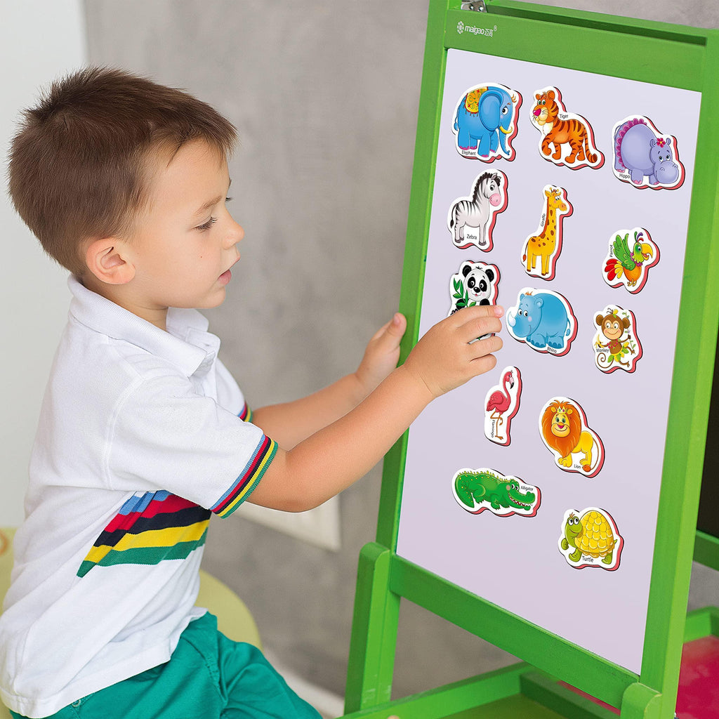27 Fridge Magnets for Toddlers 13 Years Zoo Animals Foam Magnets for Kids