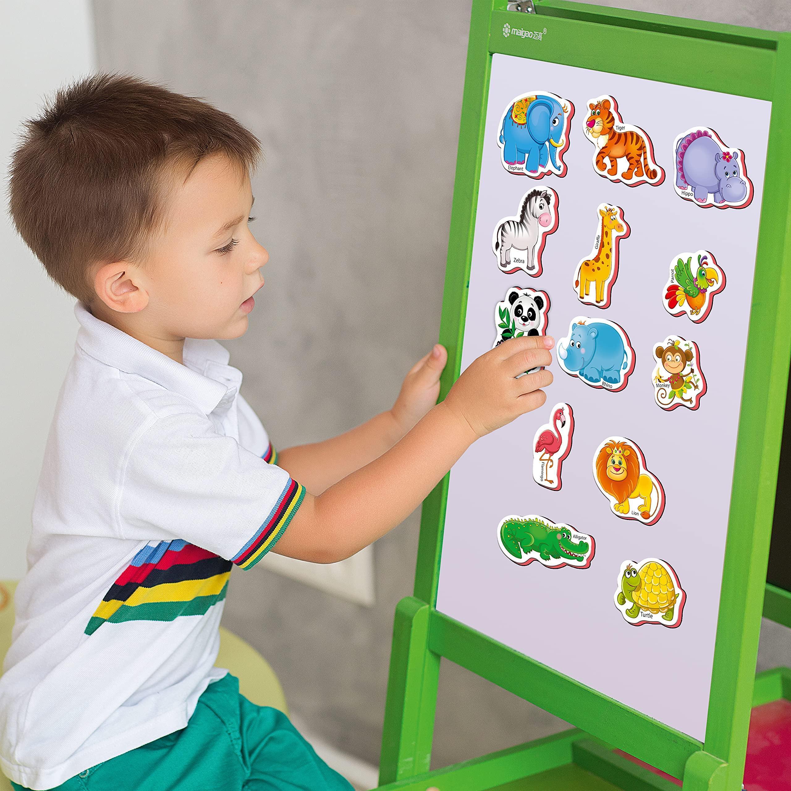 27 Fridge Magnets for Toddlers 13 Years Zoo Animals Foam Magnets for Kids