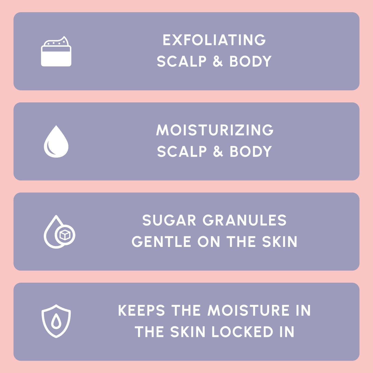 Scalp & Body Scrub – Sugar Scrub Body Exfoliator and Scalp Scrub Made with Coconut Oil to Moisturize, Cleanse and Gently Exfoliate Scalp and Body – Tropical Scent 8.8 Oz