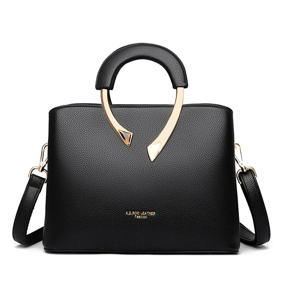 GENUINE  High Quality Pu Leather Casual Tote Luxury Handbags Women Bags Designer Shoulder Crossbody Bags for Women 2025