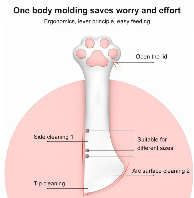 Pet Canned Spoon Jar Opener Puppy Feedingmixing Wet Dry Cat Dog Accessories Feedershovel Tableware Multifunction Pet Cannedspoon Jar Opener Puppy
