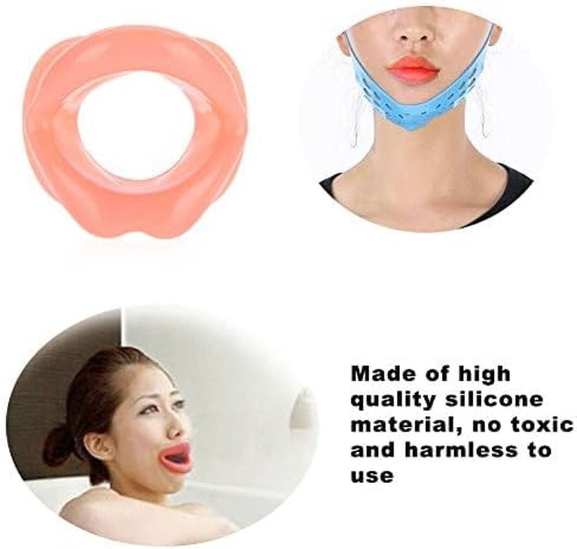 Face Sleeping Lifting Hammock Chin Cheek Band Strap Slimmer Anti-Wrinkle Silicone Lip Exerciser for Women Beauty
