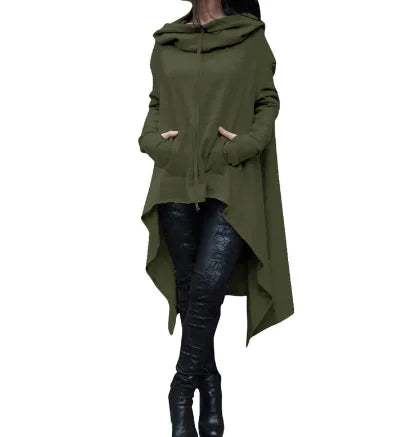 Loose Hooded Women’s Apparel for Fall and Winter 2021