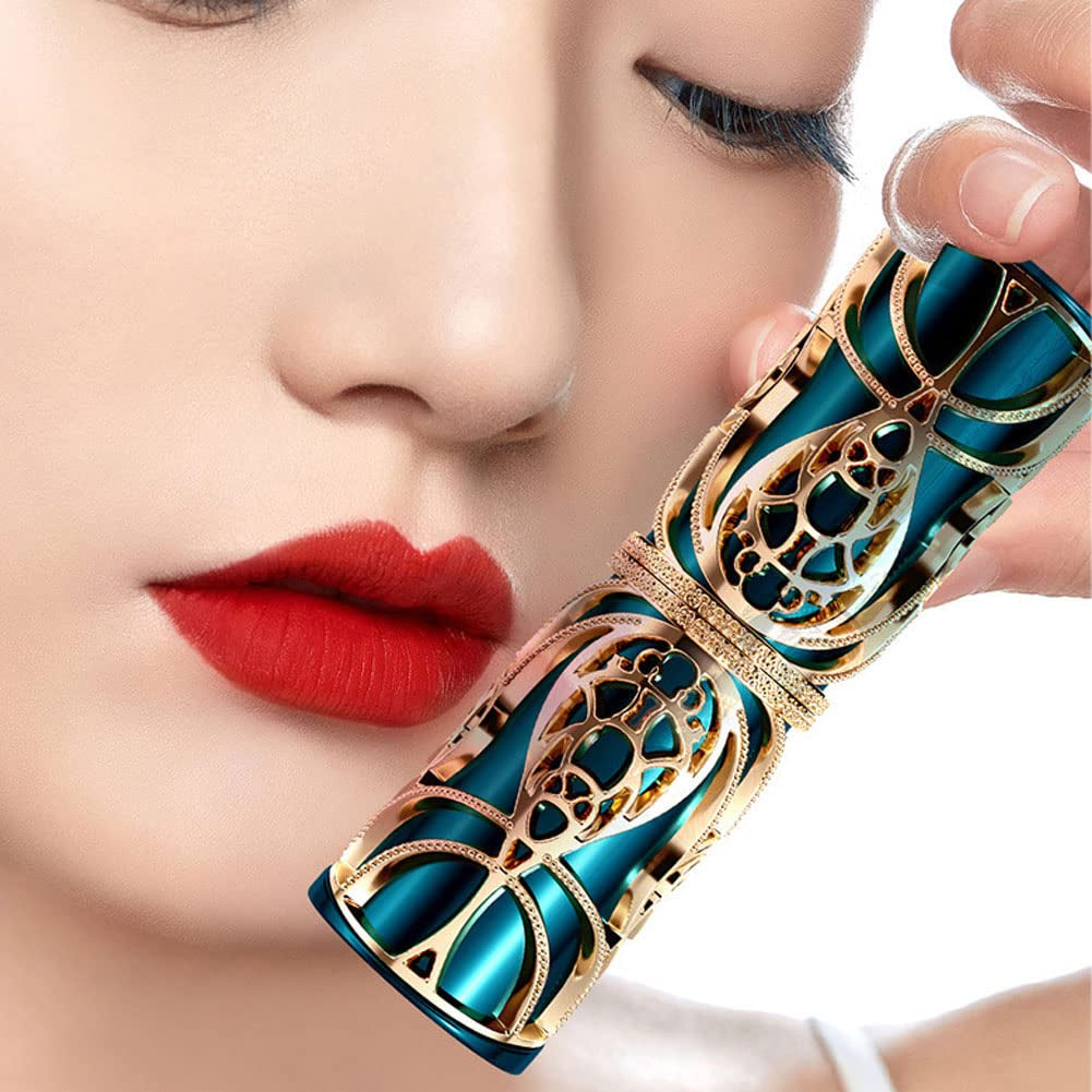Palace Lipstick, Matte Phoenix Texture Embossed Retor Red Velvet Long Lasting Moisturizing Waterproof Lip Stick High Impact Lipcolor Makeup for Women Beauty of the Orient (316)