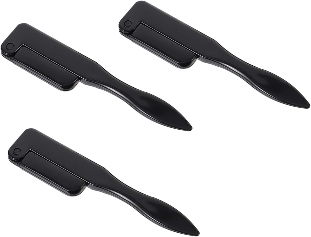 3Pcs Eyelash Tool Kit Spoolies for Eyebrows Lash Brushes Folding Design Brush Comb