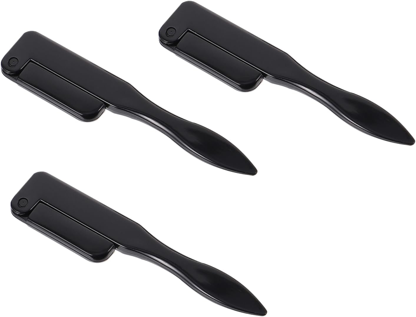 3Pcs Eyelash Tool Kit Spoolies for Eyebrows Lash Brushes Folding Design Brush Comb