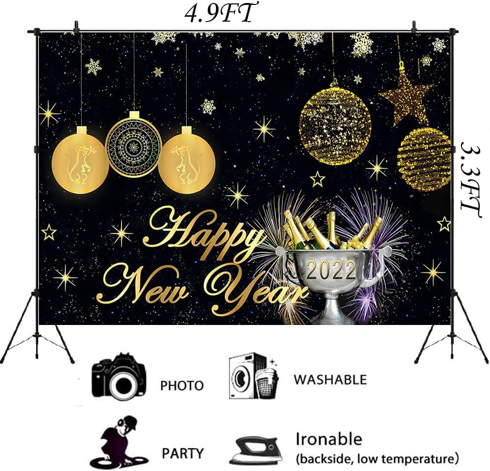 New Year party backdrop decorations