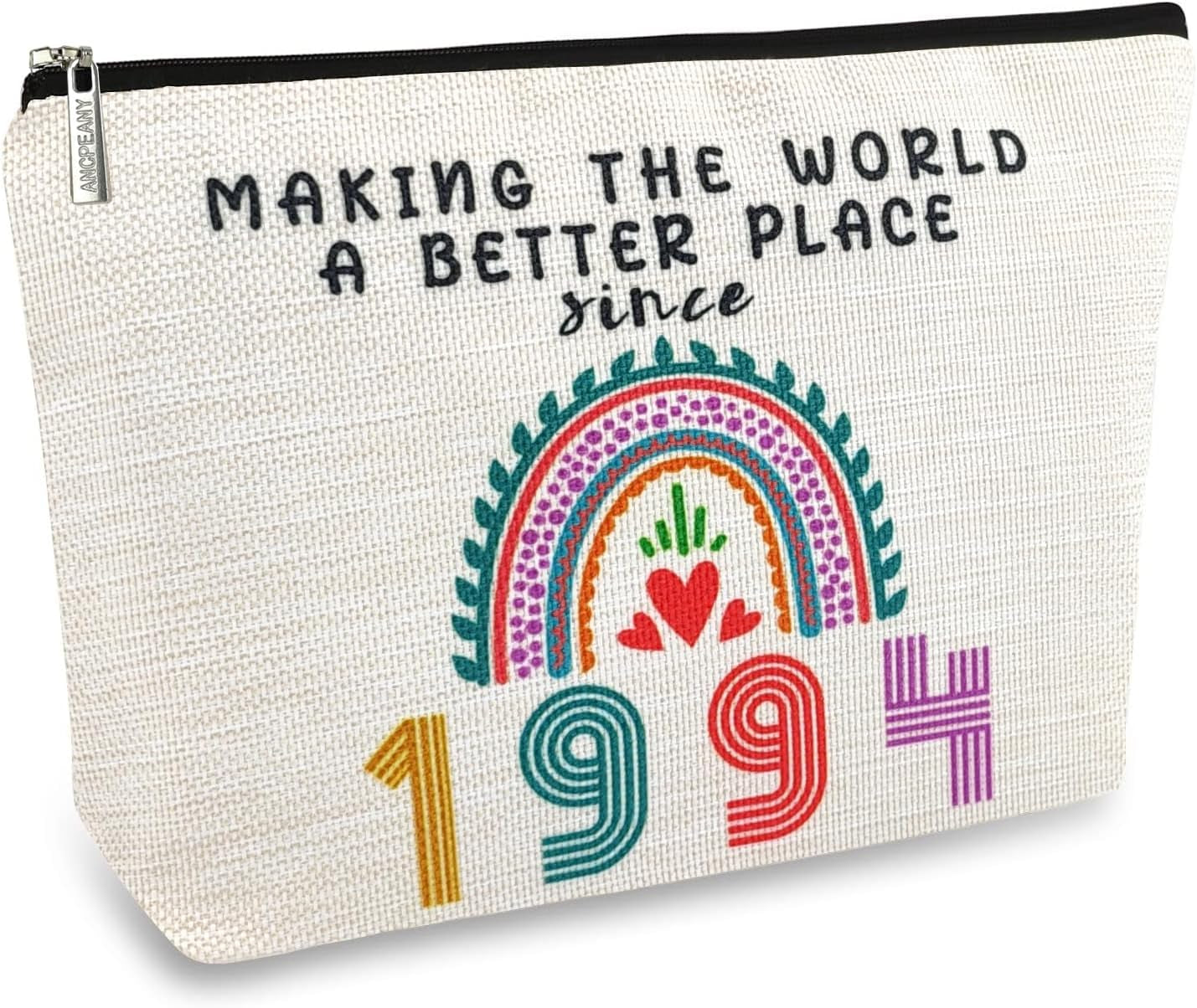 31St Birthday Gifts for Her Makeup Bags, 31St Birthday Decorations for Women, 1994 Anniversary 31 Year Old Gift Ideas for Wife, Sister, Best Friend Female, Mothers Day, Christmas Cosmetic Travel Bag