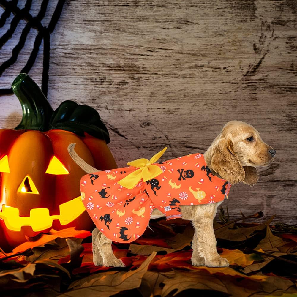 3 Pack Halloween Dog Dress,Halloween Costume for Dogs Female Male,Dog Halloween Costume Xs,Halloween Christmas Cosplay Apperal for Small Dogs Cats.(Small)