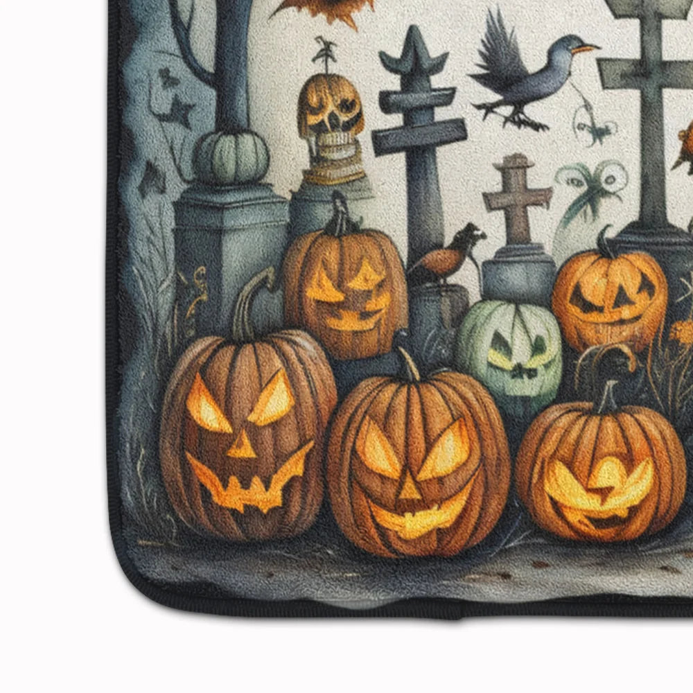 Pet Cemetery Spooky Halloween Memory Foam Kitchen Mat