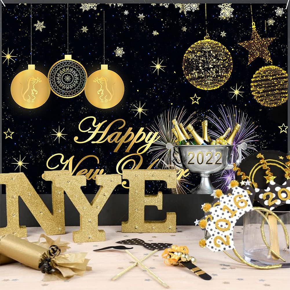 New Year party backdrop decorations