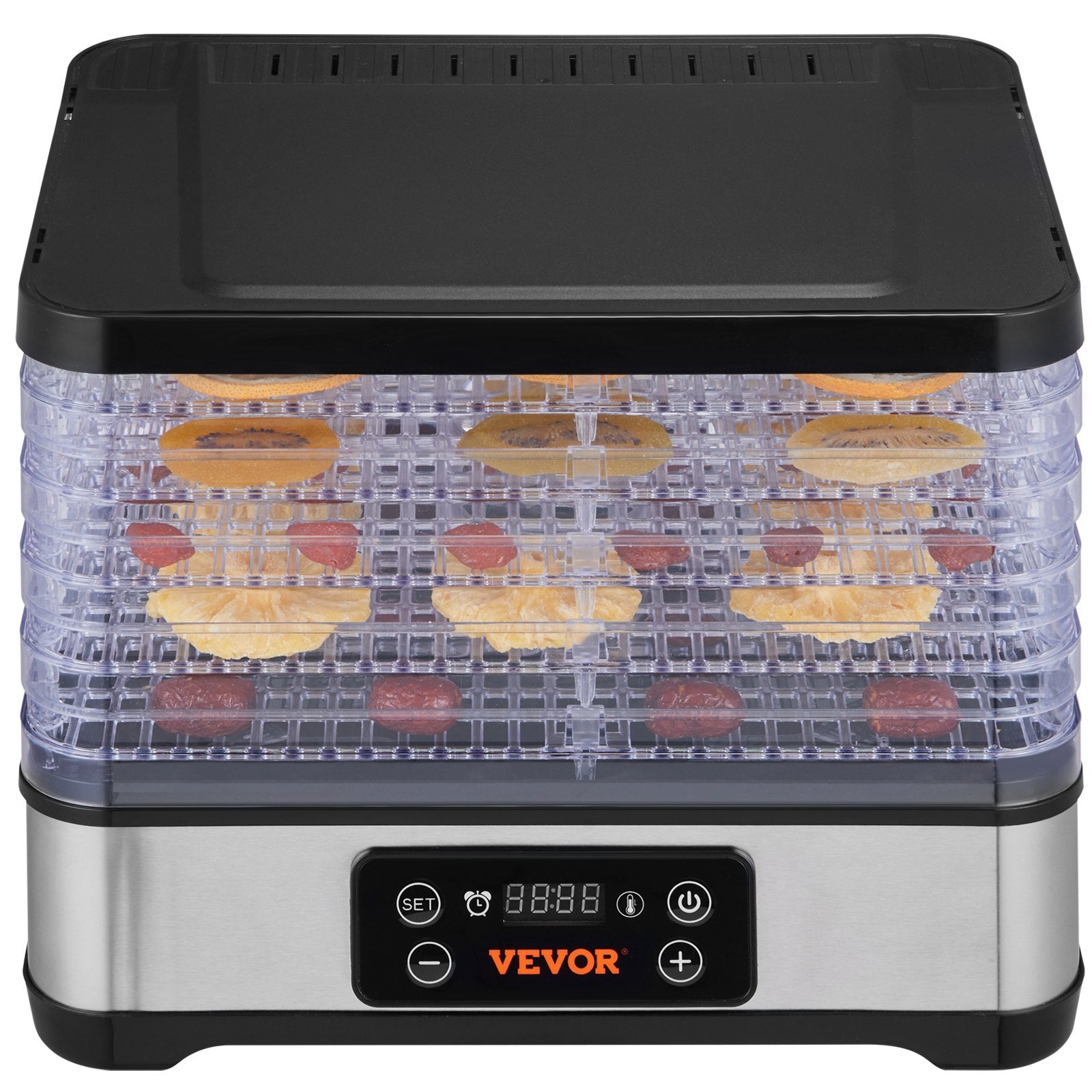 Food Dehydrator Machine, 5-Tray Fruit Dehydrator, 300W Electric Food Dryer Digital Adjustable Timer & Temperature For Jerky, Herb, Meat, Beef, Fruit, Dog Treats And Vegetables, ETL Listed