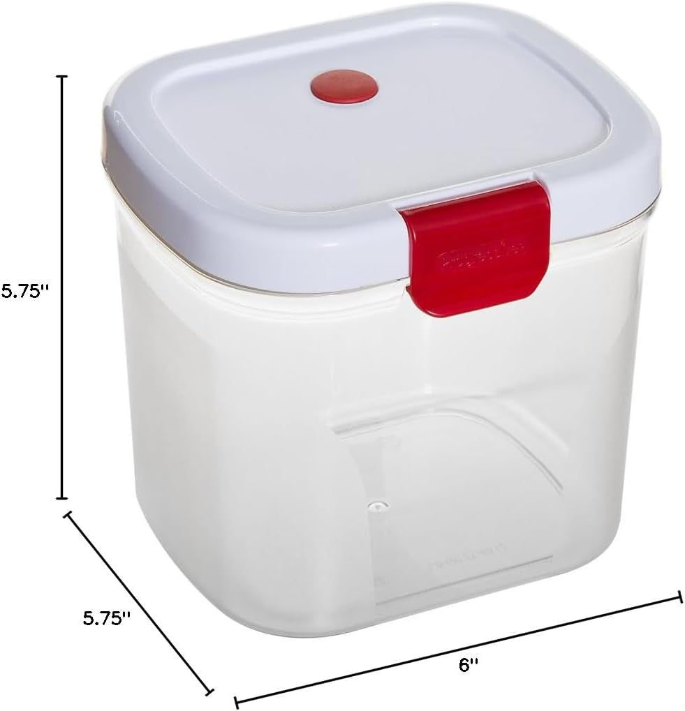 Brown Sugar Keeper with Lid – 1.5-Quart Airtight Container for Moisture Control