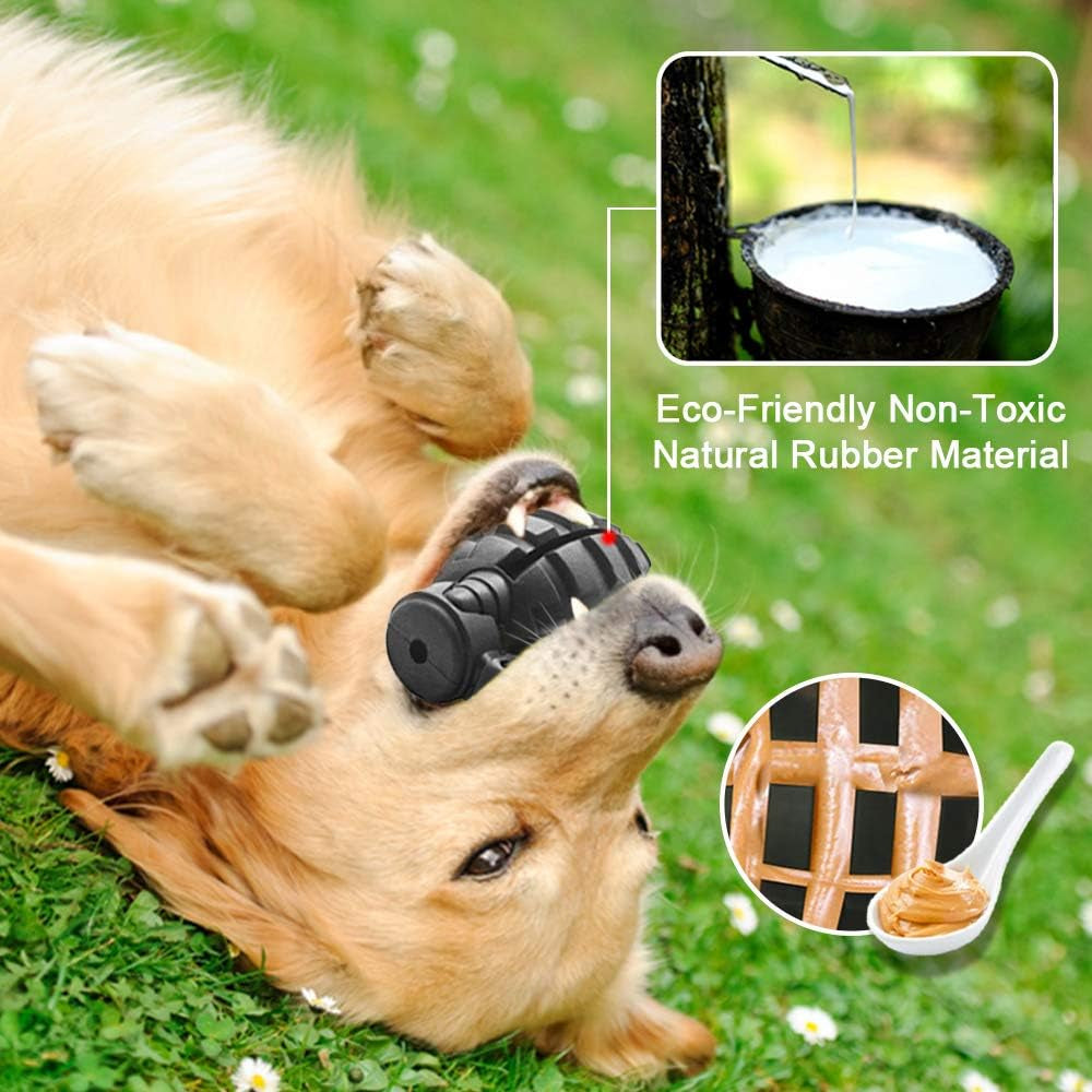Dog Chew Toys for Aggressive Chewers,Food Grade Non-Toxic Dental Pet Toy,Tough Durable Indestructible Dog Toys for Small Medium Large Dogs.Black
