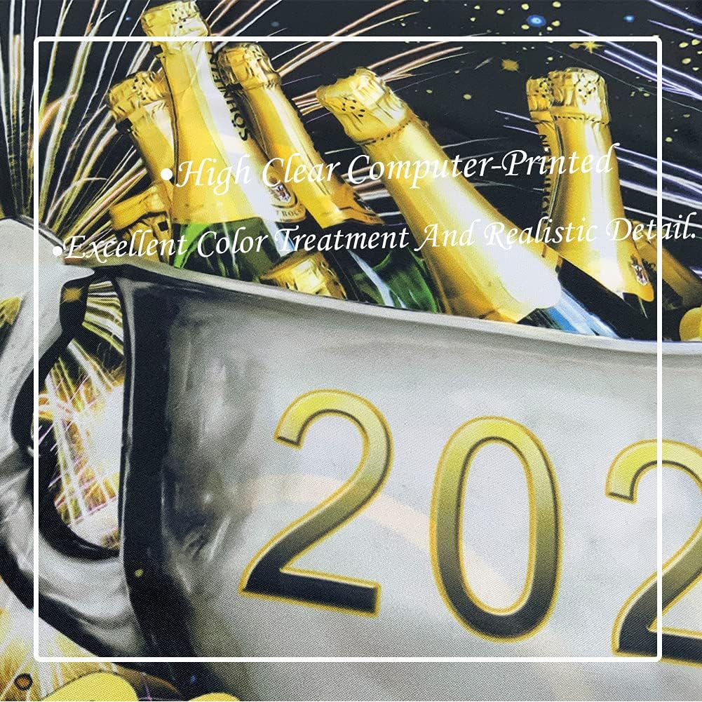 New Year party backdrop decorations