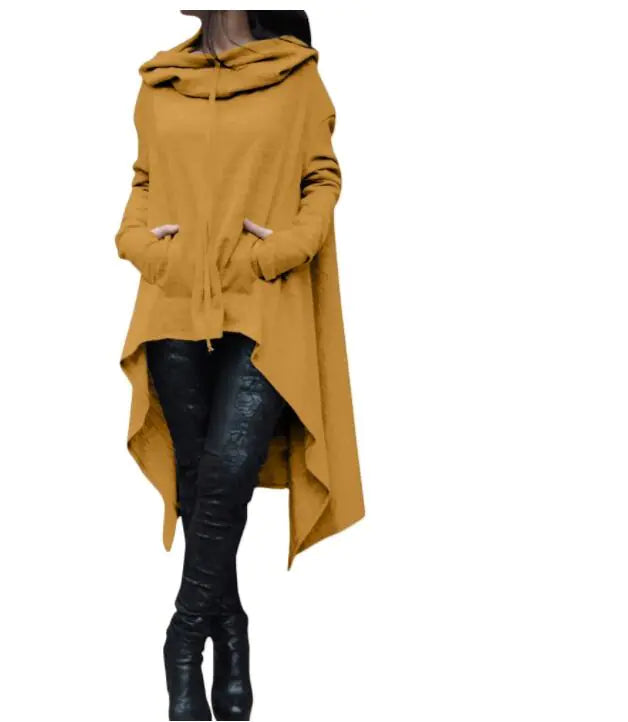 Loose Hooded Women’s Apparel for Fall and Winter 2021