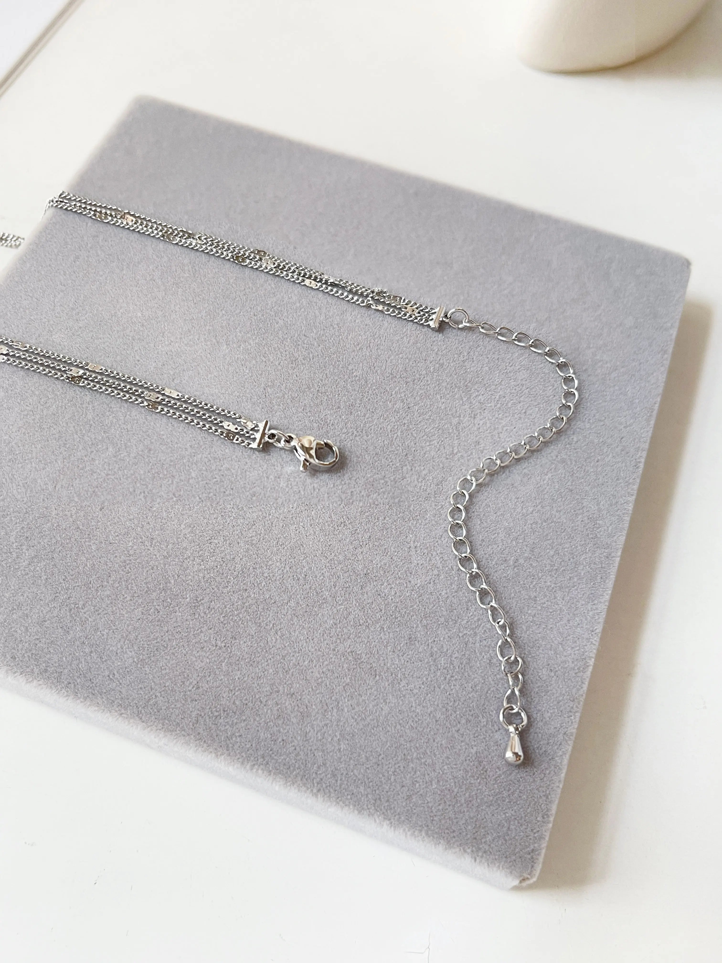 Fashion Bohemia Three Layers Necklace for Women Long Necklace Original French Romantic Starripple Sweater Chain