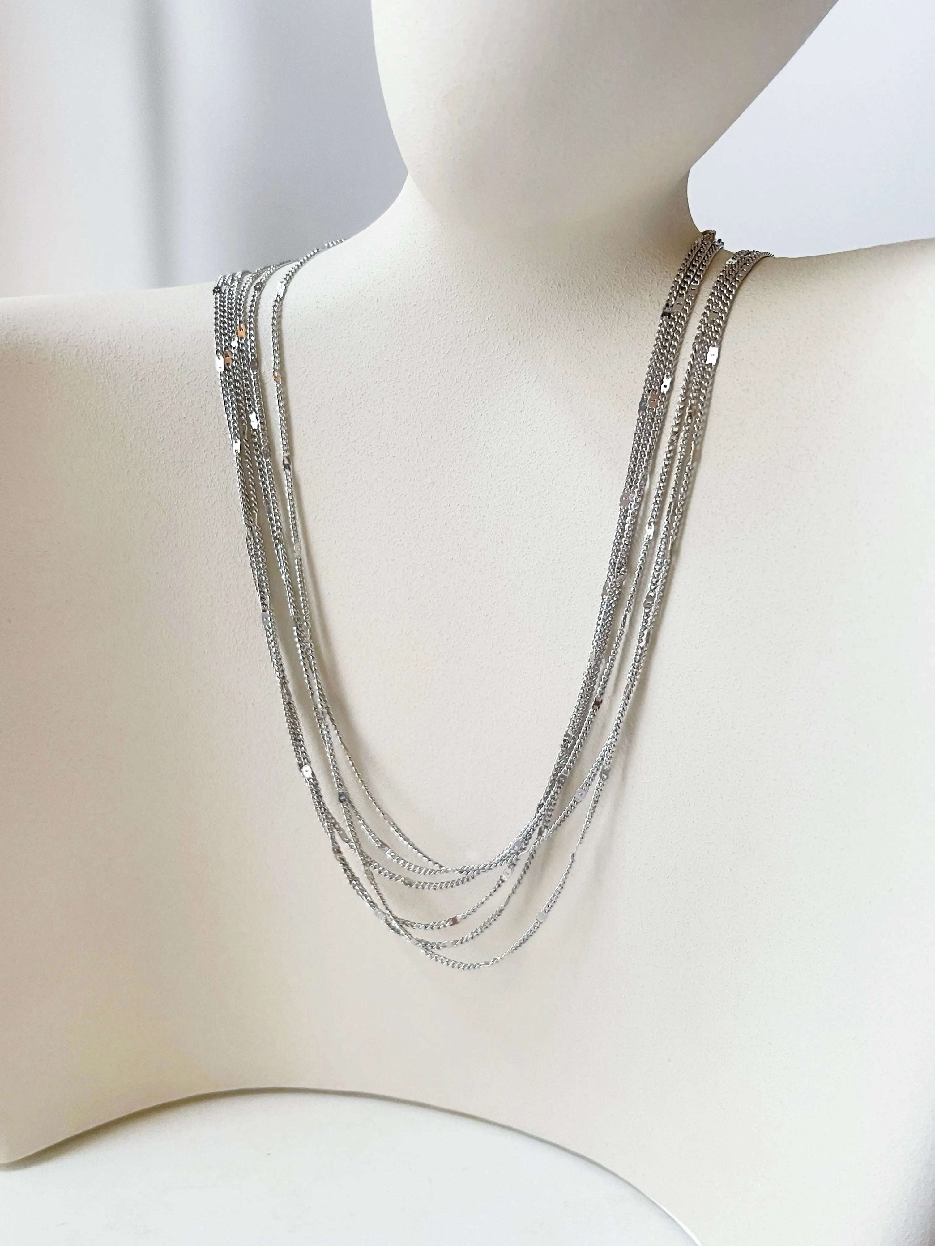 Fashion Bohemia Three Layers Necklace for Women Long Necklace Original French Romantic Starripple Sweater Chain