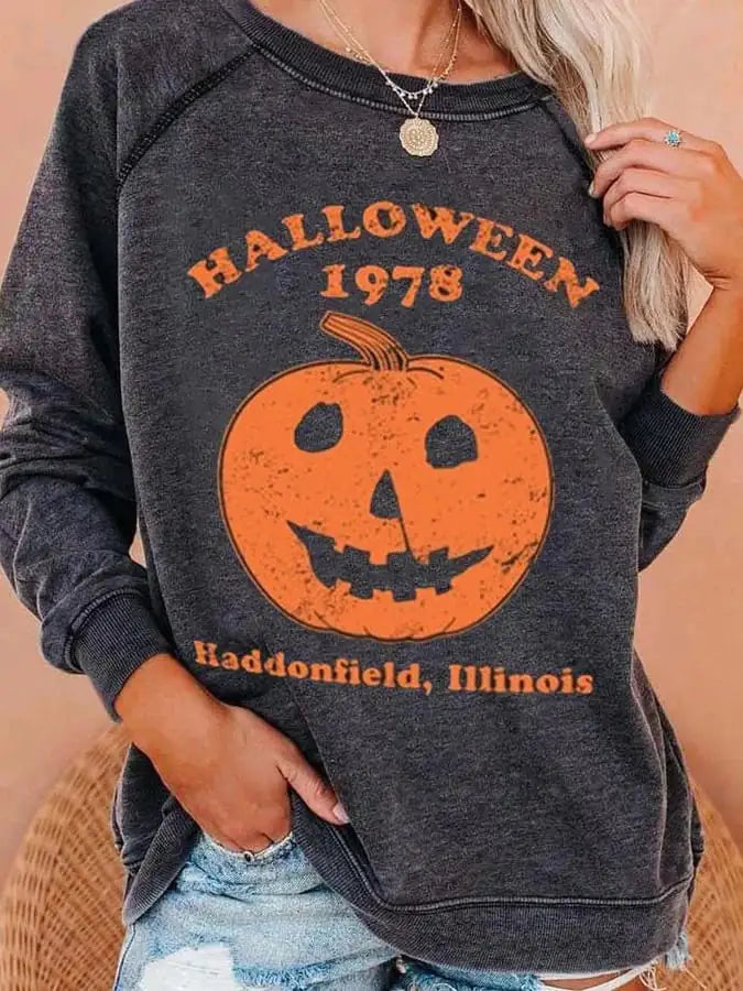 Women's Casual Halloween Print Fashion Apparel