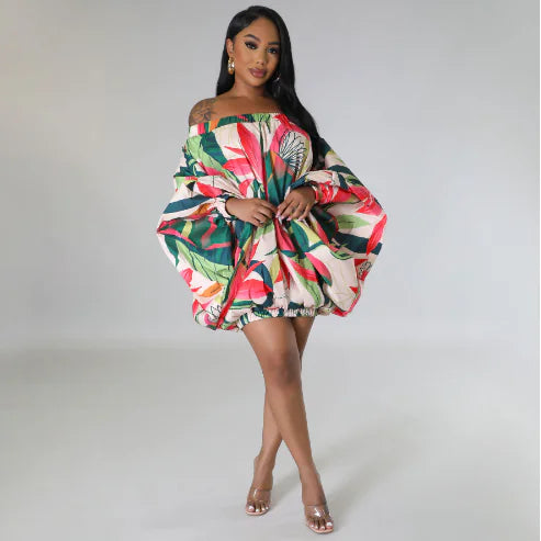African Style Digital Print Fashion Women’s Dress