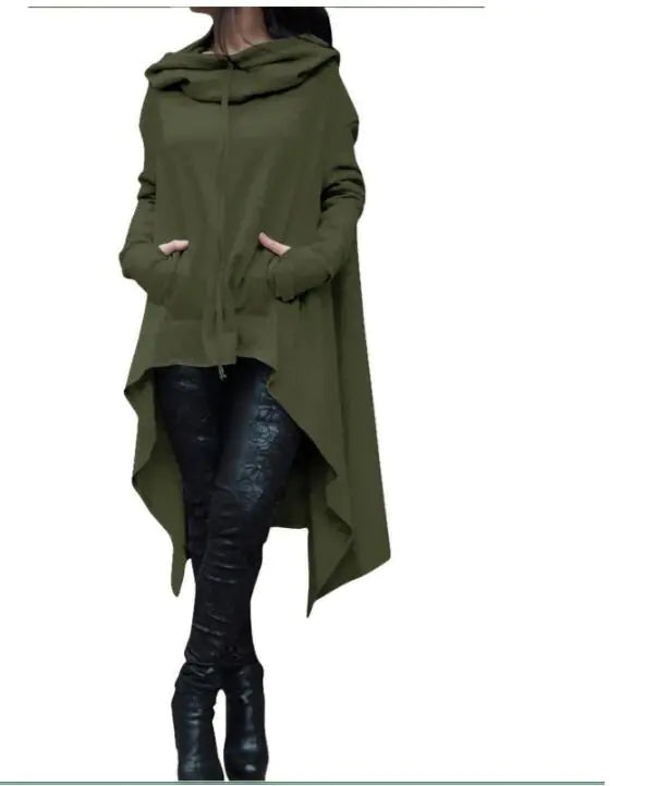 Loose Hooded Women’s Apparel for Fall and Winter 2021